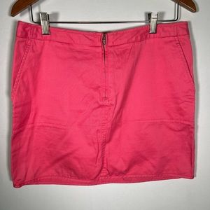 Max pink cotton mini skirt